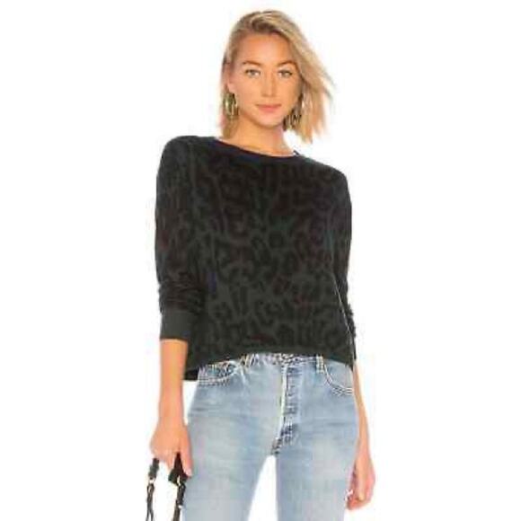 John + Jenn Fionne Animal Print Sweater -Size M - Picture 1 of 10